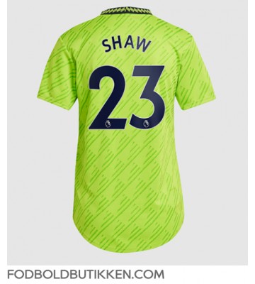 Manchester United Luke Shaw #23 Tredjetrøje Dame 2022-23 Kortærmet